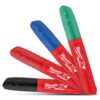 Milwaukee 48223109 INKZALL 4-Pack Chisel Tip Coloured Markers