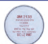3M Replaceable Filter Gas and Vapour Cartridges, Filters, 2138