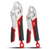 Milwaukee 48223402 2-Pack Torque Lock Curved Jaw Locking Pliers Set