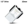 Milwaukee 45349123 1/2" Drive 22mm Metric 6 Point Socket