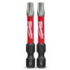 Milwaukee 48324914 2-Pack 50mm (2") SHOCKWAVE Torx T30 Power Bit