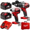Milwaukee M18BLPP2A2-402C 18V Li-ion Cordless Brushless 2pce Combo Kit