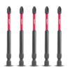 Milwaukee 48324564 SHOCKWAVE- PH2 89mm (3-1/2") Power Bit - 5 Pack