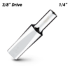 Milwaukee 45349073 3/8-- Drive 1/4-- SAE 6-Point Deep Socket