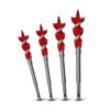 Milwaukee 48130400 4pce 6-1/2" SPEED FEED Wood Auger Bit Set